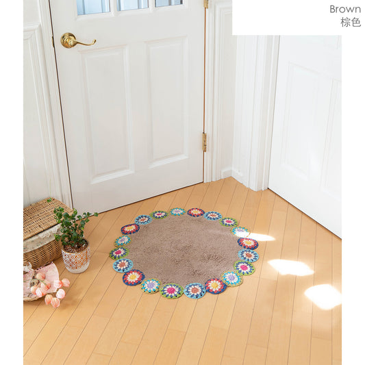 Circle Mat Crochet / Brown - image 2