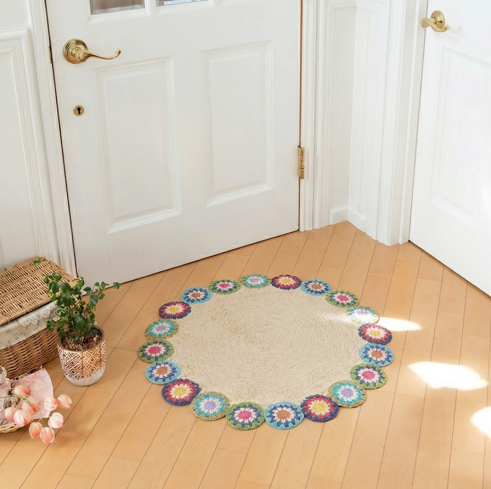 Circle Mat Crochet / Natural - image 2