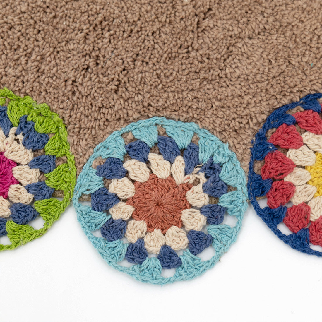Circle Mat Crochet / Brown - image 4