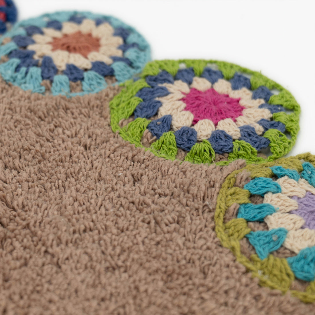Circle Mat Crochet / Brown - image 6