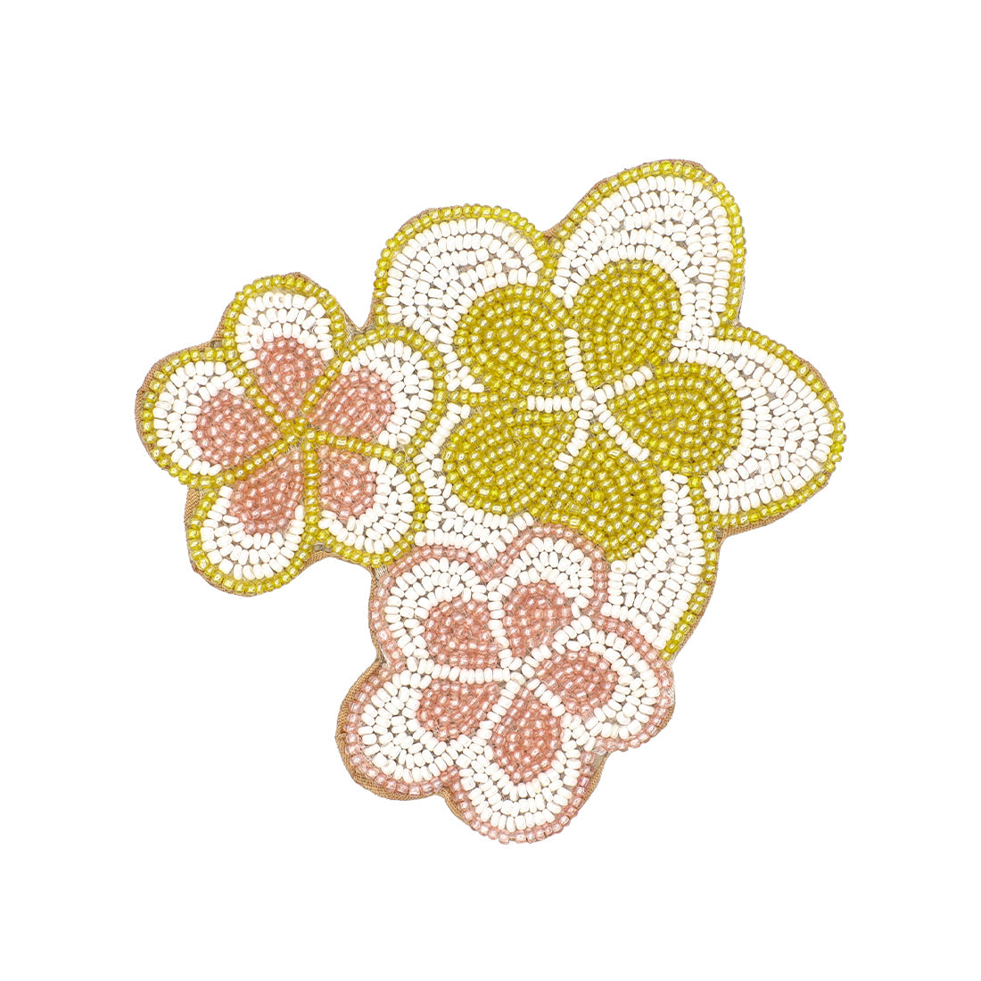 Beaded Coaster Plumeria - image 2