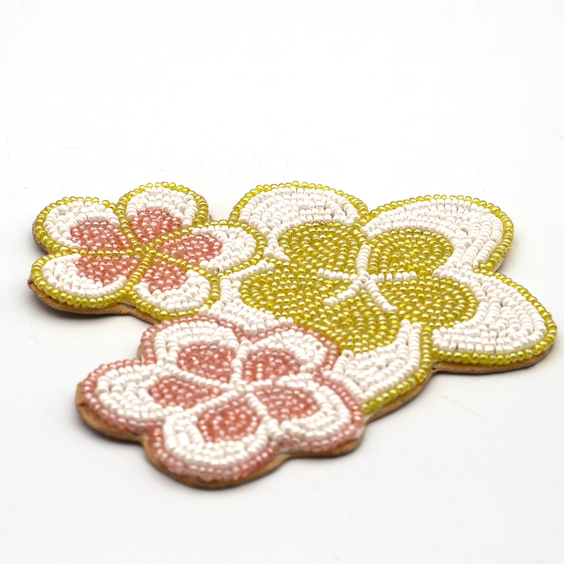 Beaded Coaster Plumeria - image 5