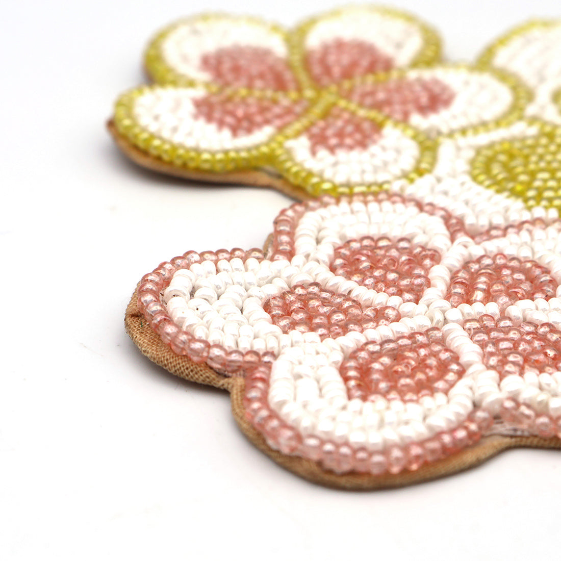 Beaded Coaster Plumeria - image 6