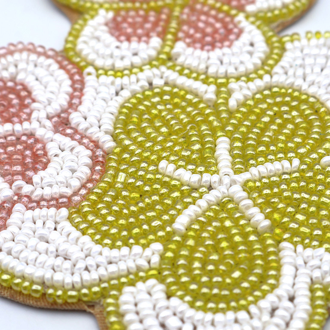 Beaded Coaster Plumeria - image 7